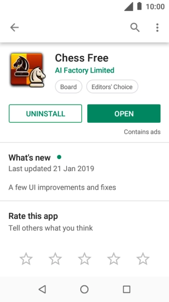 Press UNINSTALL.