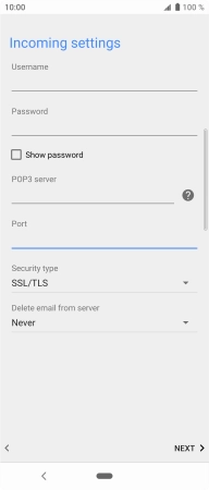 Press the drop down list below 'Security type'.