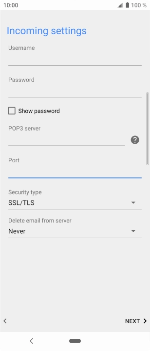Press the drop down list below 'Security type'.