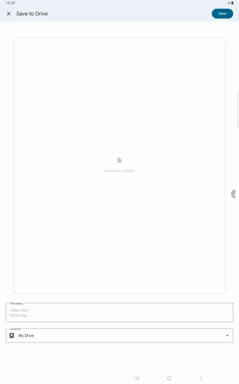 Press the field below 'Location' and go to the required folder.
