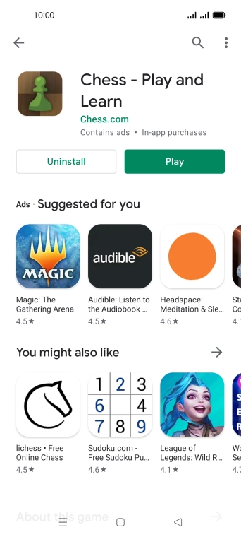 Press the Home key to return to the home screen.