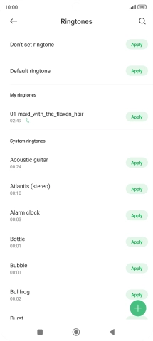 Press the Home key to return to the home screen.
