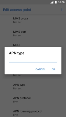 Key in mms and press OK.