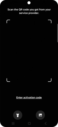 Place the QR code you've received inside the phone camera frame to scan the code.