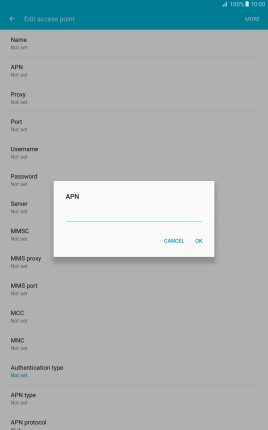 Key in wap.o2.co.uk and press OK.