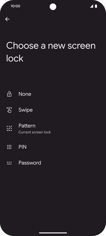 Press None.