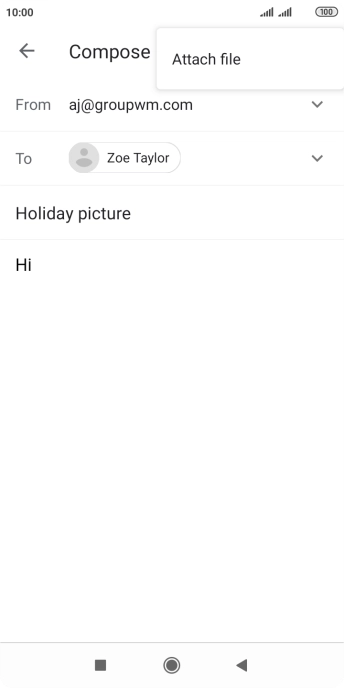 Press Attach file.