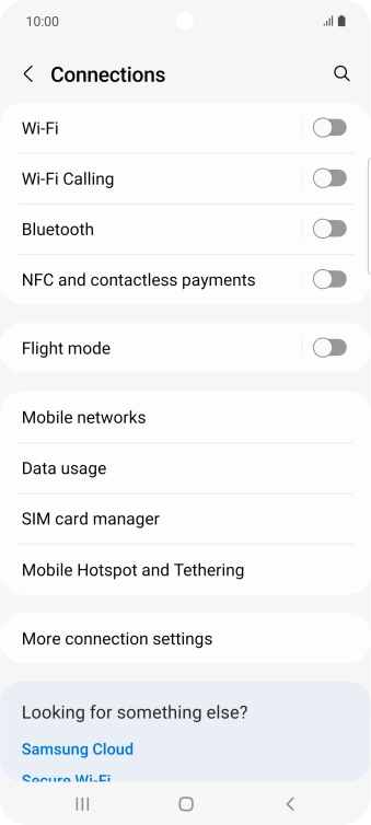 Press Wi-Fi. Press Wi-Fi.