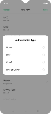 Press PAP.