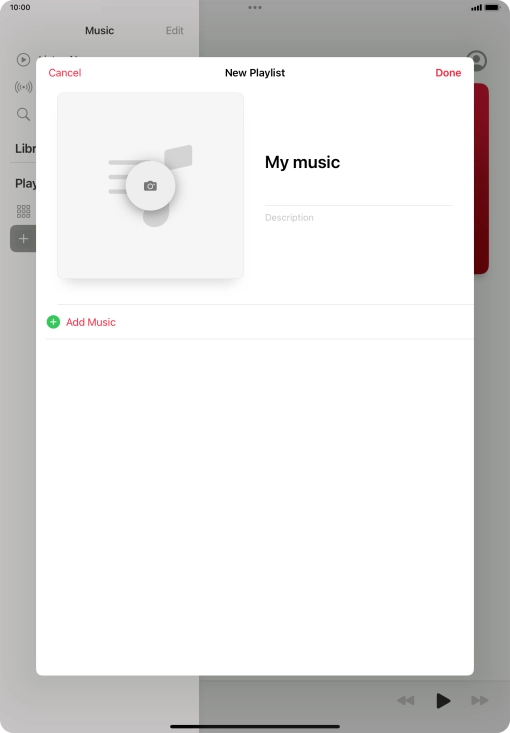 Press Add Music.