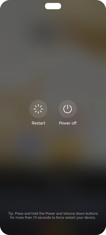 Press Power off.