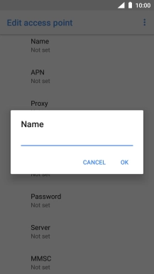 Key in O2 UK MMS and press OK.