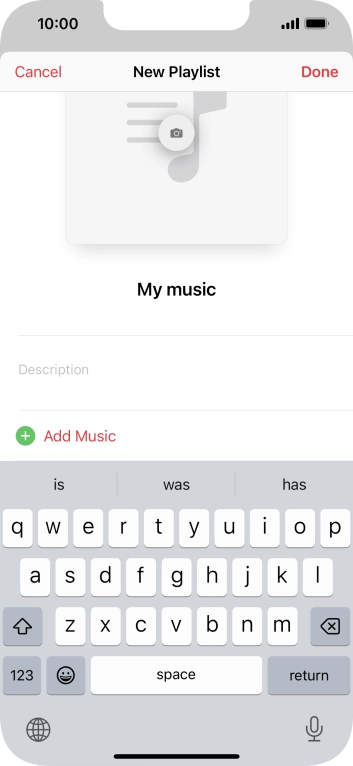 Press Add Music.