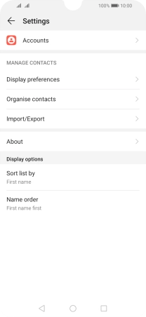 Press Import/Export.