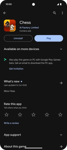 Press Uninstall.