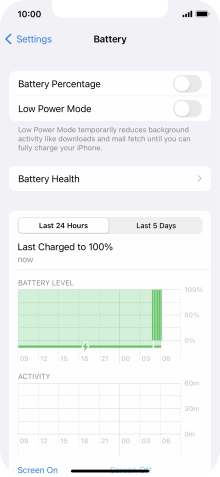 Press the indicator next to 'Low Power Mode' to turn on the function.