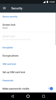 Press the Home key to return to the home screen.