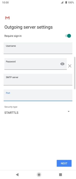 Press the drop down list below 'Security type'.