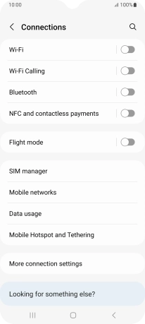Press Mobile networks.
