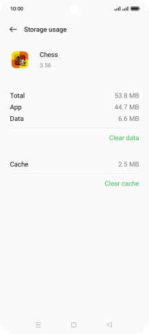 Press Clear cache.