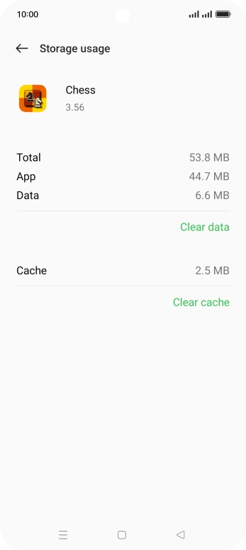 Press Clear cache.
