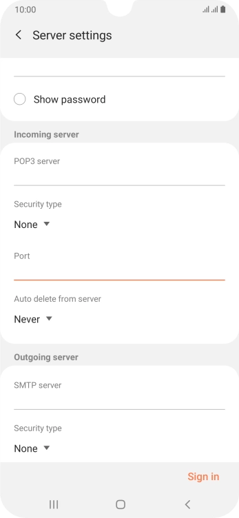 Press the drop down list below 'Auto delete from server'.
