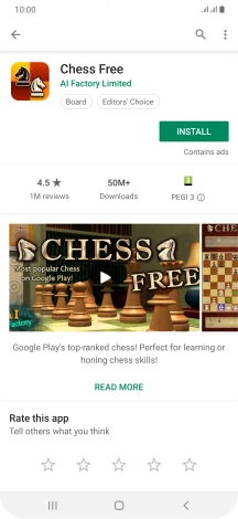 Press INSTALL and follow the instructions on the screen to install the app.
