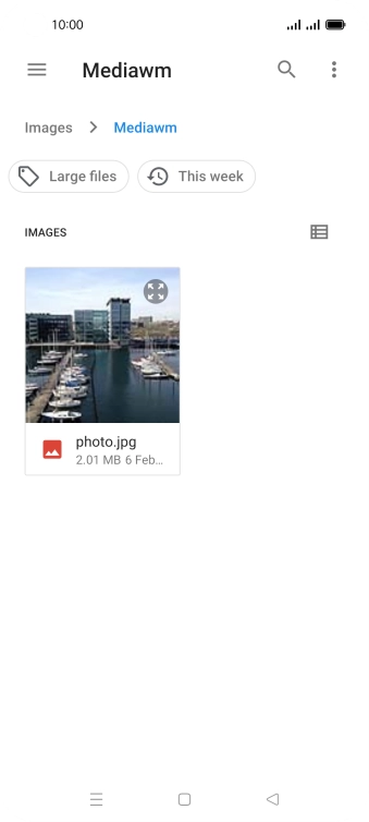 Press the required picture. Press the required picture.