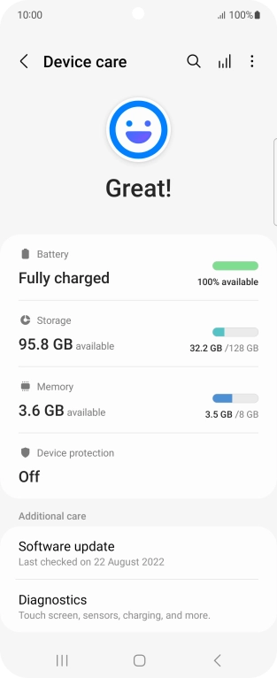 Press Battery.
