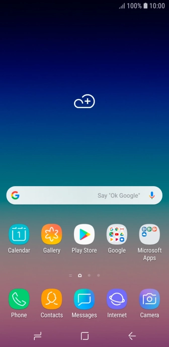 Slide your finger downwards starting from the top of the screen.