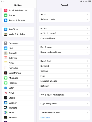 Press Touch ID & Passcode.