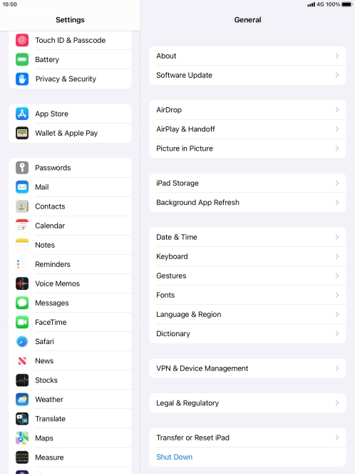 Press Touch ID & Passcode.