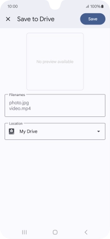Press the field below 'Location' and go to the required folder.