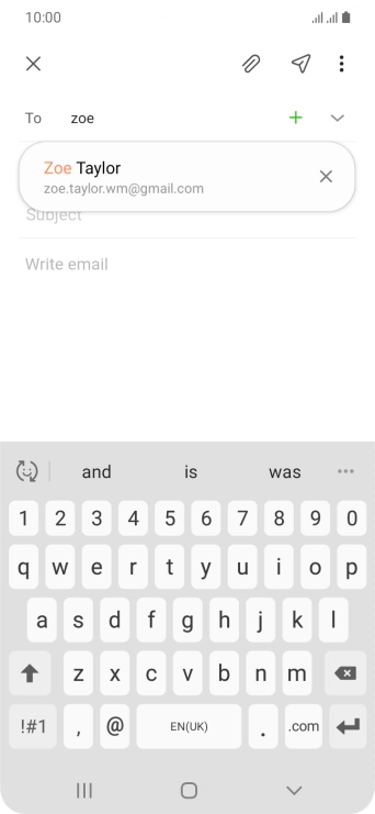Press the required contact.