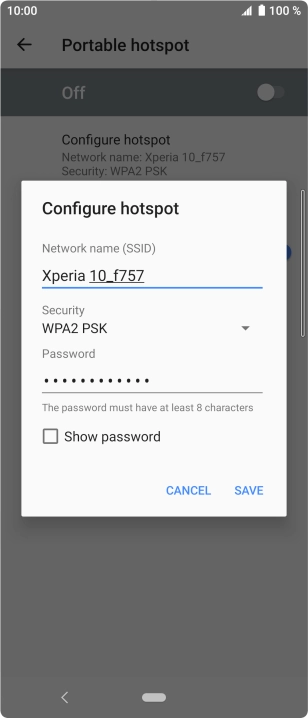 Press the drop down list below 'Security'.