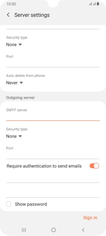 Press the drop down list below 'Security type'.
