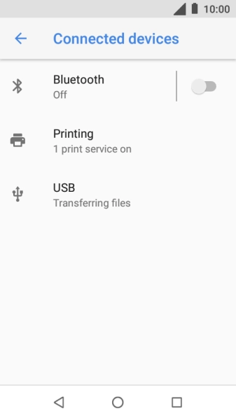 Press Bluetooth.