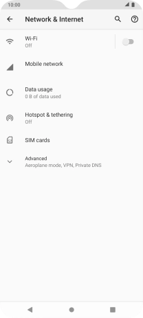 Press Mobile network.
