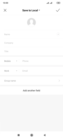 Press the address book drop down list.