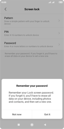 Press Got it and drag your finger across the screen to connect at least four points.