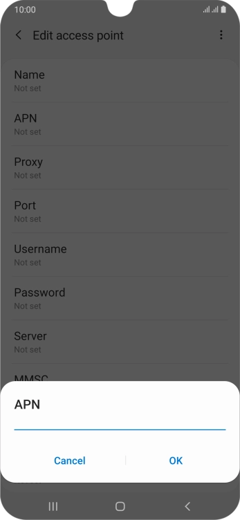 Key in wap.o2.co.uk and press OK. Key in wap.o2.co.uk and press OK.