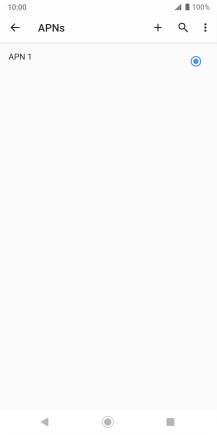 Press the new data connection icon.