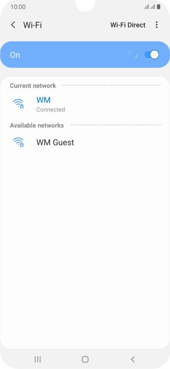 Press the Home key to return to the home screen.