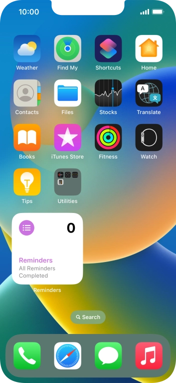 If you're using a Widget Stack: slide up or down on the stack to select the required widget. If you're using a Widget Stack: slide up or down on the stack to select the required widget.