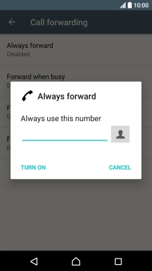 Key in 901 and press TURN ON.