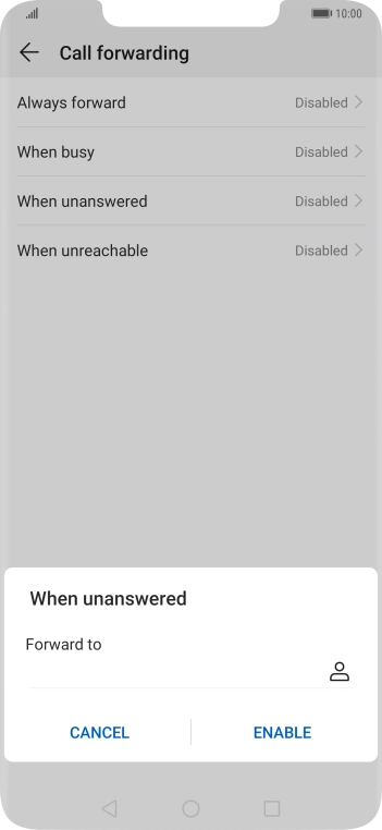 Key in 901 and press ENABLE.