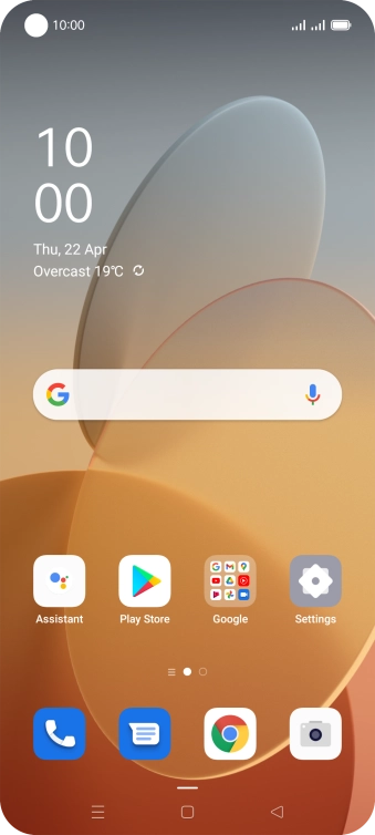 Slide your finger upwards on the screen.