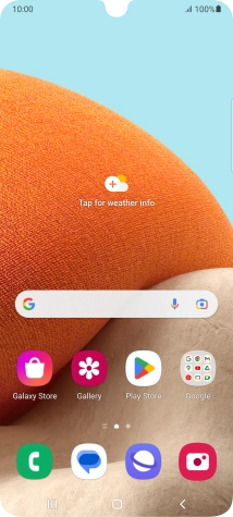 Slide two fingers downwards starting from the top of the screen.