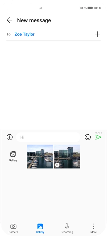 Press Gallery and go to the required folder. Press Gallery and go to the required folder.
