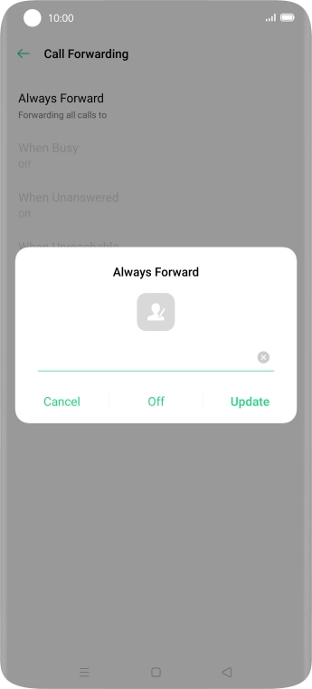 Press Off.